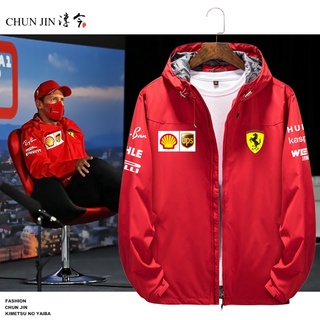 F1 ferrari navy jacket casual long sleeve windproof jacket jacket gp racing coat