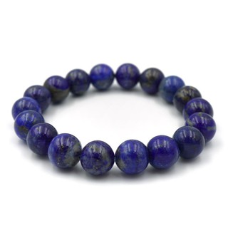 LAPIS LAZULI หินลาพิส ลาซูรี่ ขนาด 8 มม. สร้อยข้อมือหินแท้ by siamonlineshop