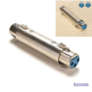Ka 3 Pins Xlr To Xlr Female อะแดปเตอร์ขยายสายเคเบิ้ลไมโครโฟน