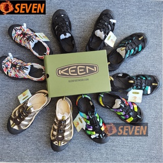 KEEN W-NEWPORT H2 รองเท้าแตะ "NAVY / MAGNET" สำหรับผู้ชายและผู้หญิง รองเท้าแตะที่ใส่สบายและระบายอากาศได้ดี พื้นหนาเพื่อค