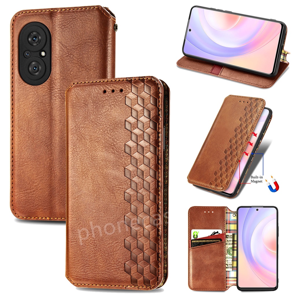 เคสโทรศัพท์สําหรับ Huawei Nova 9 10 11 12 SE 11i 12i 12s 9SE Nova9 หนังโทรศัพท์ปลอกช่องเสียบการ์ดกันกระแทกฝาครอบแบบพับนุ่ม