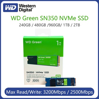 000 คนWestern Digital WD SN350 M2 NVMe SSD PCIe 3.0 M.2 2280 480GB 960GB 240GB 1TB รองรับเดสก์ท็อปแล็ปท็อป PC Intel AMD 