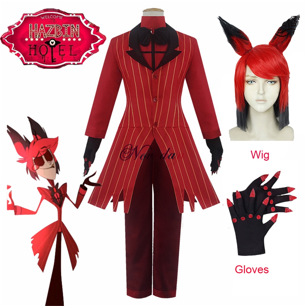 Hazbin Coslay Hotel ALASTOR Uniform Coslay Costume Men Women Halloween