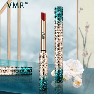 Vmr ลิปสติกเคลือบด้านสไตล์ตะวันตกบางหลอดลิปสติกลิปบาล์มผ่อนคลายสไตล์จีน