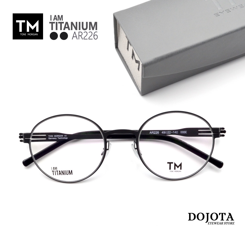 กรอบแว่นตา Titanium ทรงหยดน้ำ Toni Morgan รุ่น IC226 น้ำหนักเบา