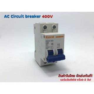 AC เซอร์กิตเบรคเกอร์ รุ่น DZ47-63 400V (Kayal)