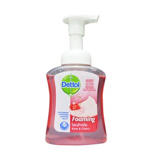 โฟมล้างมือ DETTOL โรสแอนด์เชอร์รี่ 250 มล.DETTOL FOAM HANDWASH ROSE&amp;CHERRY 250ML