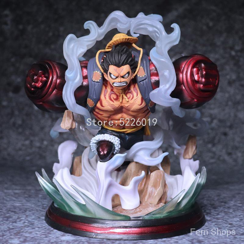 28cm One Piece Anime Figure One Piece Luffy Battle Statue PVC Action Figure GK GEAR FOURTH Luffy Figurine Collectible Mo