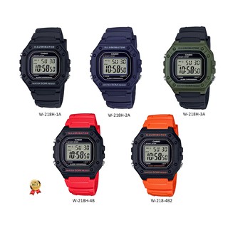 แท้แน่นอน 100% คลาสสิกสุดๆกับนาฬิกา CASIO รุ่น W-218H อุปกรณ์ครบทุกอย่างพร้อมประหนึ่งซื้อจากห้าง