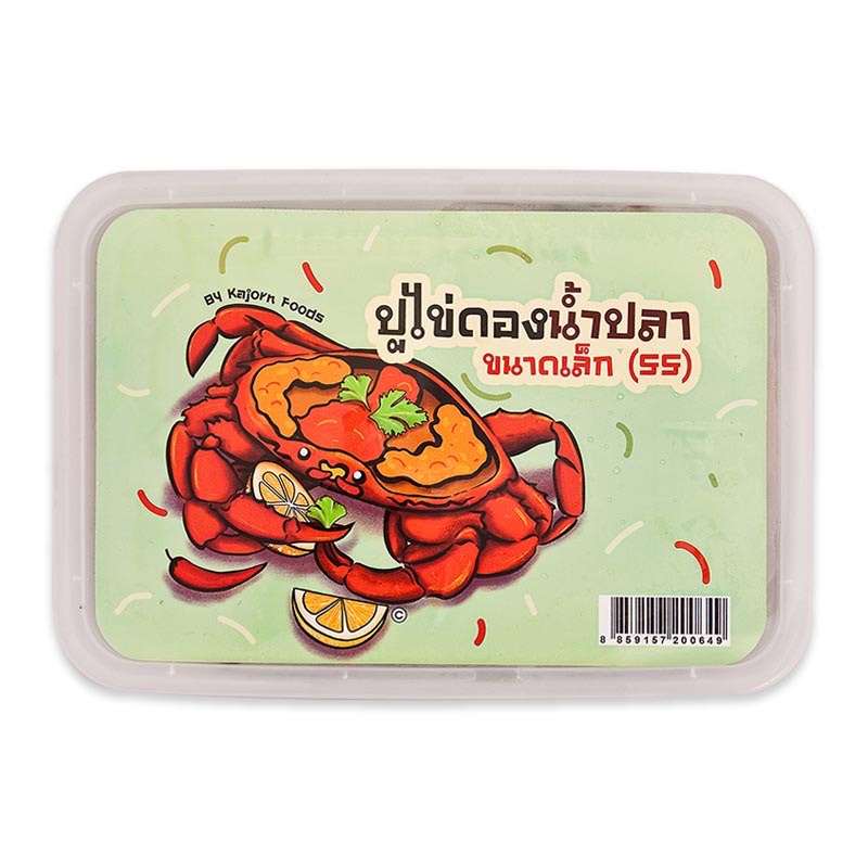 🦀พร้อมส่ง🦀 ปูไข่ดองน้ำปลา ไข่แน่นๆ ไซส์ss บรรจุ2ตัว/กล่อง จัดส่งแบบควบคุมอุณหภูมิเท่านั้น