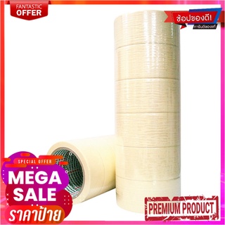 ยูนิเทป กระดาษกาวย่น กาวยาง แพ็ค 6 ม้วนUNITAPE Masking Tape 2" 25 Y 6 Rolls/Pack