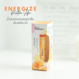 Kalmme Energize น้ำมันหอมระเหยอโรม่าลูกกลิ้งเพื่อความกระปรี้กระเปร่า Herbal Essential Oil Roll On