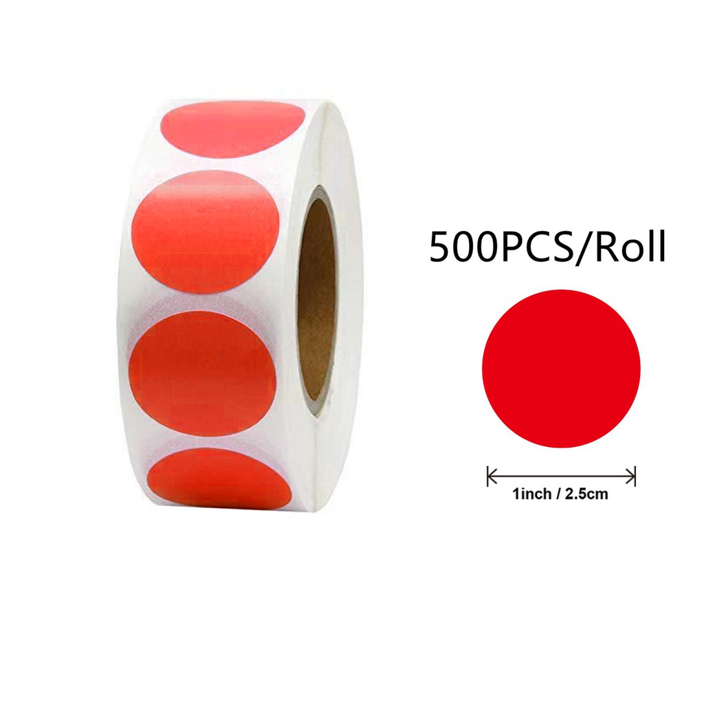 15Types Round Clear Gold Rainbow Laser Holographic Color Stickers Red