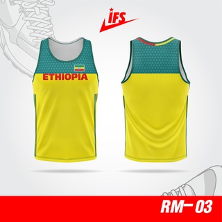 เสื้อวิ่งมาราธอนทีมชาติ Ethiopia World Half Marathon 2020