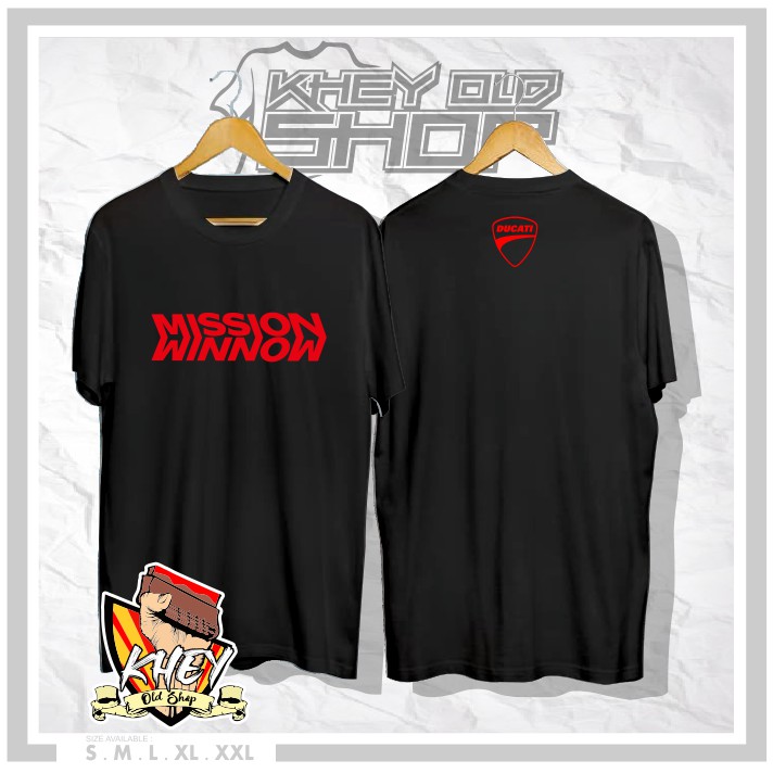 Ducati Mission Winnow Motogp เสื้อยืดรถจักรยานยนต์ Distro เสื้อยืด - KHEY OLD SHOP