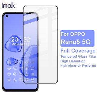 ฟิล์มกระจกนิรภัยกันรอยหน้าจอ แบบเต็มจอ สําหรับ Oppo Reno 5 5G Oppo Reno5 5G