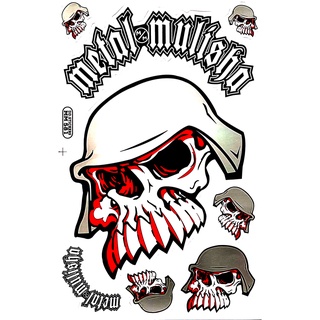 สติ๊กเกอร์แต่งรถ METAL MULISHA SE25 สติกเกอร์ติดรถมอไซค์ สติ๊กเกอร์หัวกระโหลก สติ๊กเกอร์แต่งรซิ่ง สติกเกอร์ติดรถ