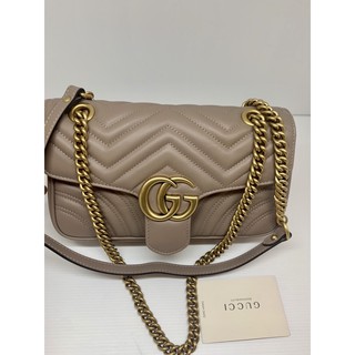 Gucci marmant Size 26 สี Beige