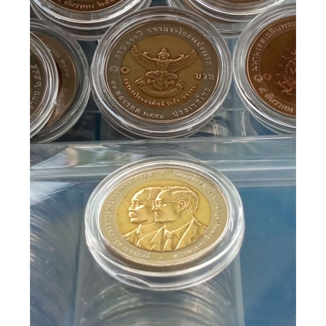 เหรียญสิบครุฑ ครบ100ปี ธนาคารไทยแห่งแรก พร้อมตลับ #เหรียญหายาก #เหรียญครุฑ
