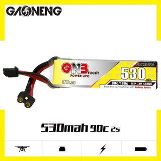 GNB 2s 530mAh 90c 7.6v HV Lipo Battery แบตเตอรี่เกาเหนิง ปลั๊ก XT30 สำหรับโดรน เครื่องบินบังคับ RC Hobby