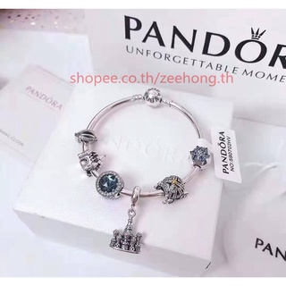 * พร้อมส่ง * Pandora ชาร์มเงินสเตอร์ลิง 925 รูปปราสาทดิสนีย์ Agrabah ของขวัญวันเกิด สําหรับแฟนสาว และคู่รัก jmqr