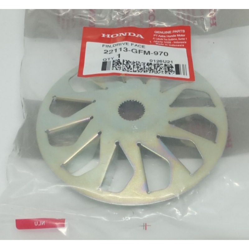 พัดลมลูกกลิ้งเหล็ก 22113-GFM-970 Beat Spacy Scoopy Fi Original Honda