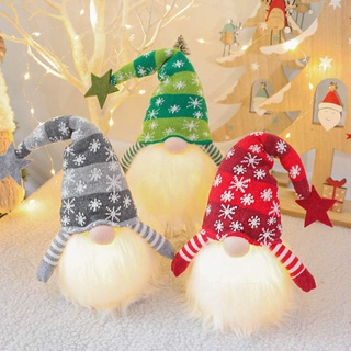 COD🤶HOT!!🤶 Gnome Doll Christmas Ornaments with Led Light ของตกแต่งวันคริสต์มาส จี้ต้นคริสต์มาส