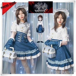 Coshome Game Identity V Cosplay Costume lolita Gardener Emma Woods Boudoir Dream Cosplay Halloween Carnival Party ชุดคอส