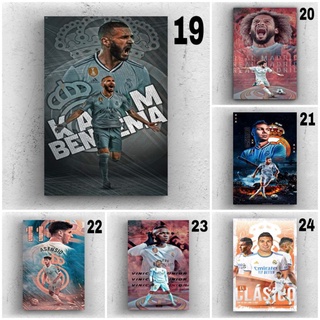 โปสเตอร์ติดผนัง Real MADRID เบอร์ 19-24 (เฉพาะโปสเตอร์)