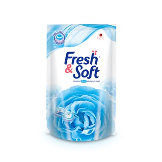 Fresh &amp; Soft น้ำยาซักผ้า เฟรช แอนด์ ซอฟท์ กลิ่น Morning Kiss (สีฟ้า) ชนิดเติม 400 ml LIONSOS