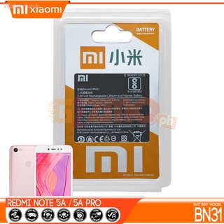 แบตเตอรี่ XIAOMI REDMI NOTE 5A / NOTE 5A PRO รุ่น BN31 3000mAh