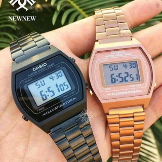 ราคา เรือนละ 2,200.- ค่ะ  💕 CASIO แท้ 💕 กันน้ำ 100 % - นาฬิกาสายเลส   - ระบบดิจิตอล - ขนาดหน้าปัด 32 mm