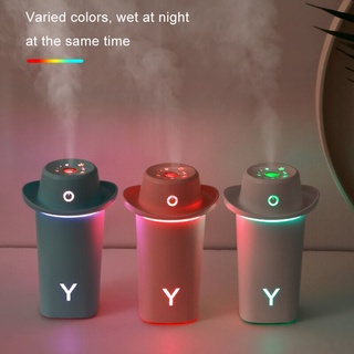 ใหม่ Creative Hat Humidifier รถบ้าน Mini Humidifier ที่มีสีสันเดสก์ท็อปบรรยากาศ Light Plug In Model