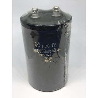 CAPACITOR 250000UF 50V  ไซร์ 120*75MM