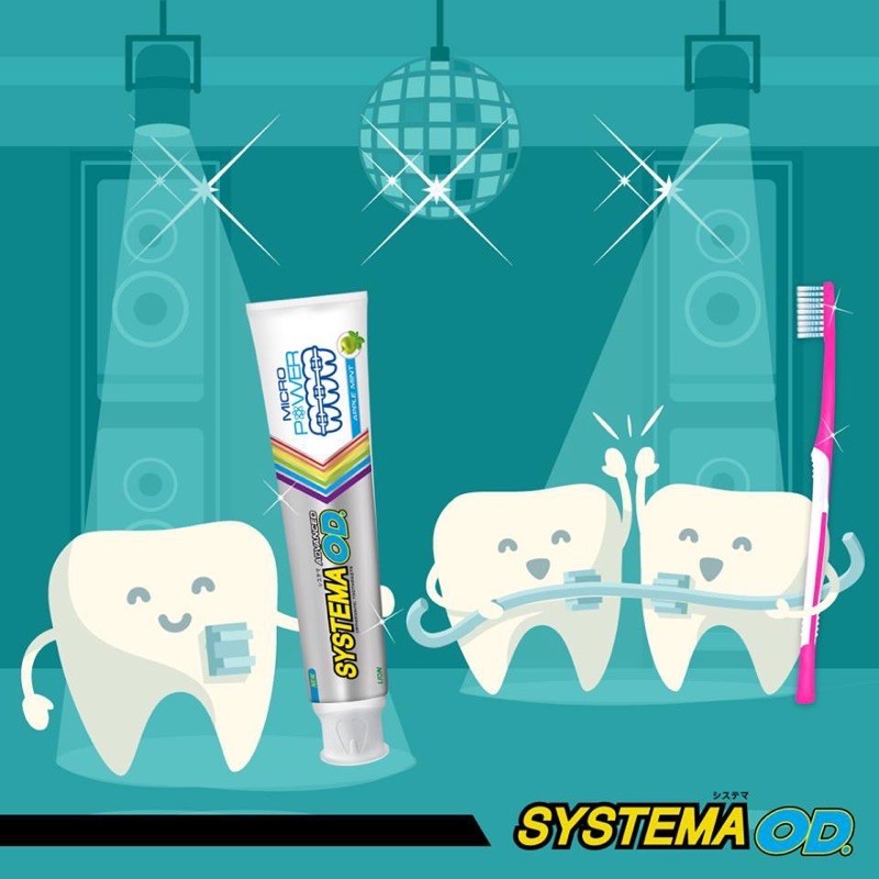 SYSTEMA ยาสีฟันซิสเท็มม่าแอ็ดวานซ์ โอดี Systema ortho Toothpaste Advanced OD 90 กรัม (เพื่อคนจัดฟัน) - รูปที่ 2