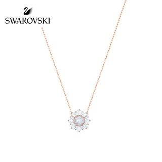 Swarovski สร้อยคอแฟชั่น จี้รูปดอกทานตะวัน ให้ความอบอุ่น สําหรับผู้หญิง c815