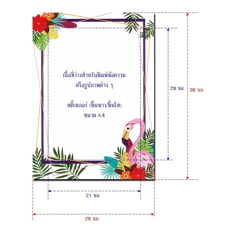 ฟิวเจอร์บอร์ดพิมพ์ลาย ขนาด B4 ทำป้าย ติดบอร์ด ลายน่ารัก