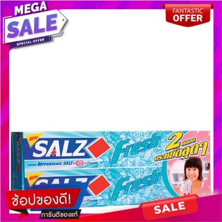 ซอลส์ ยาสีฟัน สูตรเฟรช แจเปนนิส มินต์ 160 กรัม x 2 หลอด ผลิตภัณฑ์ดูแลช่องปากและฟัน Salz Fresh Japanese Mint Toothpaste 1