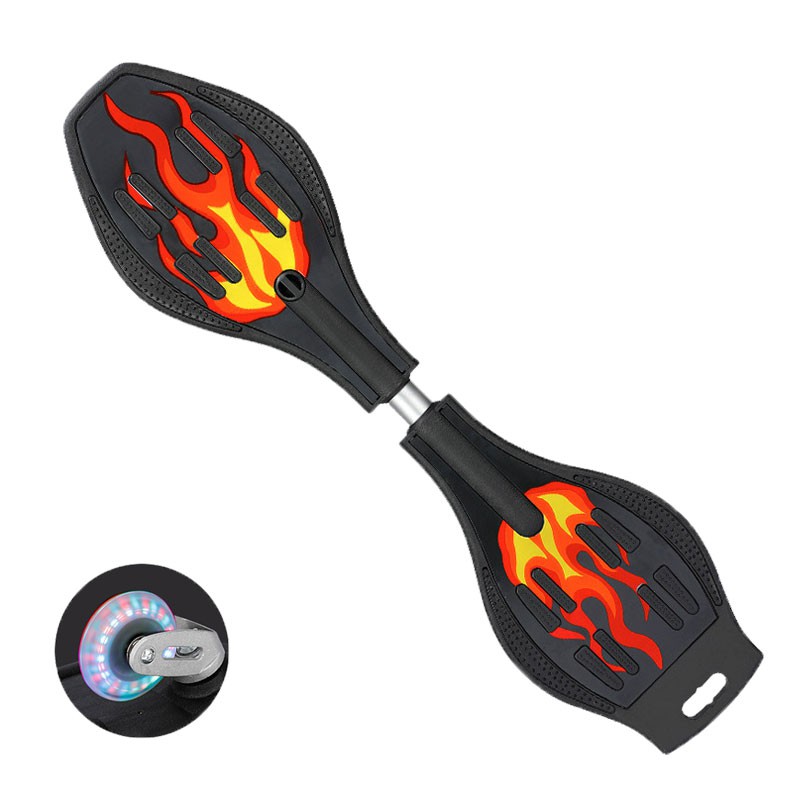 LANCAMP สเน็คบอร์ด JS196-201 Snakeboard ล้อไฟ สวยงาม สเก็ตบอร์ด Skateboard  Extreme Sport