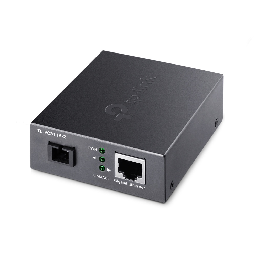TP-Link FC311B-2 (FC311B-2) Omada Gigabit Single-mode SC WDM Media Converter