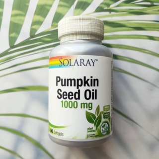 น้ำมันเมล็ดฟักทองสกัด Pumpkin Seed Oil 1000 mg 90 Softgels (Solaray)