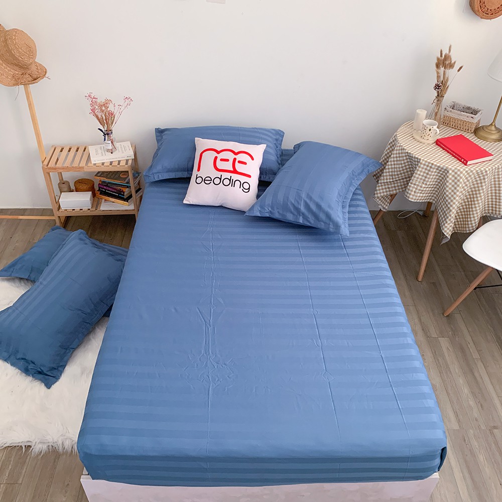 ผ้าปูที่นอนและปลอกหมอนผ้าฝ้าย 3F Hotel ADU79 ผ้าปูที่นอนหนาพร้อมที่นอนทุกขนาด CF95