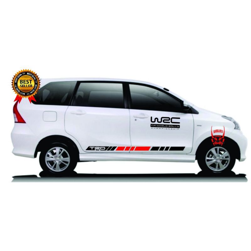 สติ๊กเกอร์ติดรถ Avanza xenia สติ๊กเกอร์ติดรถ WRC สติ๊กเกอร์ TRD เท่ๆ