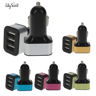 อุปกรณ์ชาร์จโทรศัพท์มือถือ 2 . 1 a 2 . 0 a 1 . 1a 3 usb port สําหรับรถยนต์