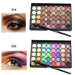 40 Colors Matte Eyeshadow Palette Glitter Shimmer Eye W6I9 O4S7 Cosmet Pallet Lasting K7N1