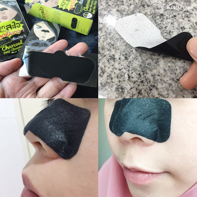 (1ซอง) ลอกสะใจ The Original Charcoal Deep Cleansing Nose Pore Strips