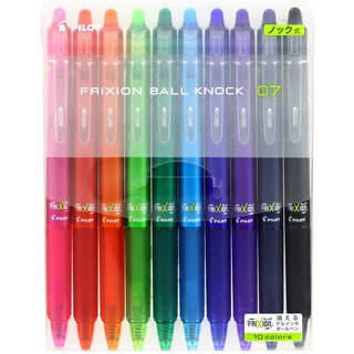 pilot fixion ปากกาลูกลื่น 0 . 7 มมมี 10 สี lfbk - 23f