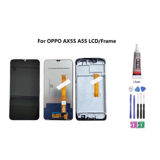 หน้าจอสัมผัส LCD พร้อมกรอบ แบบเปลี่ยน สําหรับ OPPO A5S AX5S A7 AX7 CPH1909