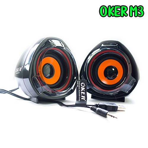 M3 OKER MINI SPEAKER USB 650W ลำโพงสำหรับ คอมพิวเตอร์