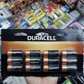 (แพค12ก้อน) Duracell CR123A, DL123 ถ่านเครื่อง AED เครื่องกระตุกหัวใจอัตโนมัติ Lithium 3V ของใหม่ ของแท้